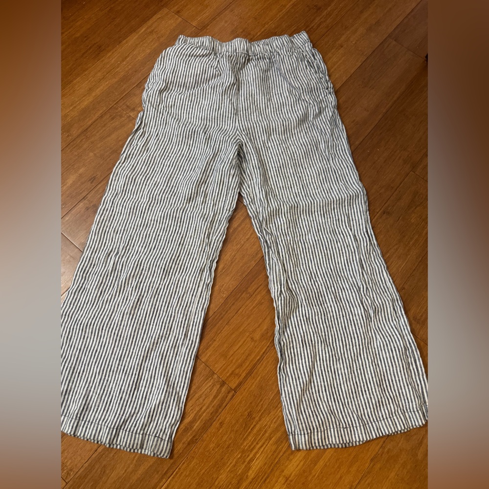 Reformation Monochrome Striped Pants
